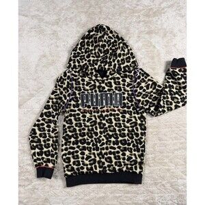 PUMA x Sophia Webster Leopard Hoodie Girls M Bold Print Y2K Streetwear Cute